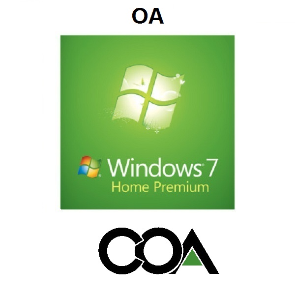Windows 7 Home Premium OA OEM Software COA Sticker