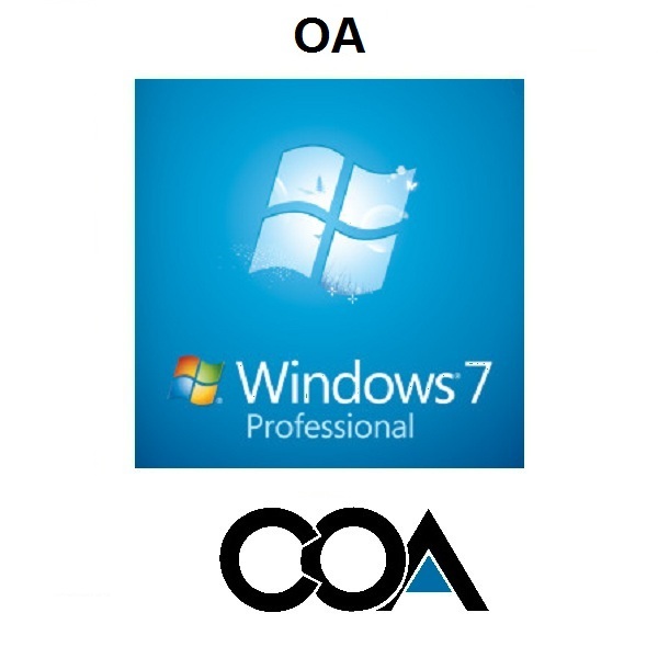 Windows 7 Professional OA OEM COA Sticker