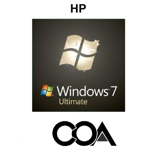 Windows 7 Ultimate HP COA Sticker